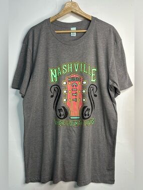 5 for $25🔥Pacific Nashville Music Grey T-Shirt XL
